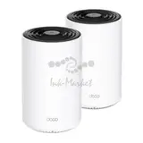 Гибридная Mesh-система TP-Link Deco PX10 Wi-Fi 6 AX1500 + AV1000, 2,4/5 ГГц, до 1501 Мбит/с, WAN/LAN 3x1Гбит/с (2-Pack)
