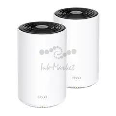 Гибридная Mesh-система TP-Link Deco PX10 Wi-Fi 6 AX1500 + AV1000, 2,4/5 ГГц, до 1501 Мбит/с, WAN/LAN 3x1Гбит/с (2-Pack)