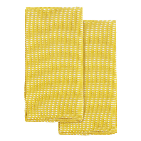 Набор кухонных вафельных полотенец 2шт 50х70см Tkano Essential горчичный