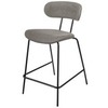 Полубарный стул Pedigree 65 см серое букле
