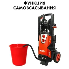 Мойка высокого давления QUATTRO ELEMENTI NAPOLI 180 Turbo (2200 Вт, 180 Бар, 430 л/ч, Колеса) + роторная насадка (912-112)