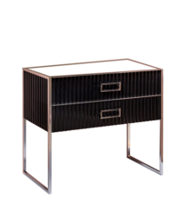 Boheme Monaco 866-100-BCR Тумба, цвет: чёрный,хром фото