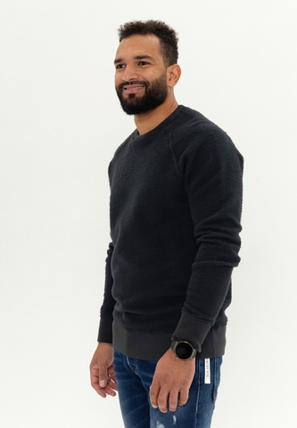 Свитшот Bowery NYC однотонный реверсный Jet Black