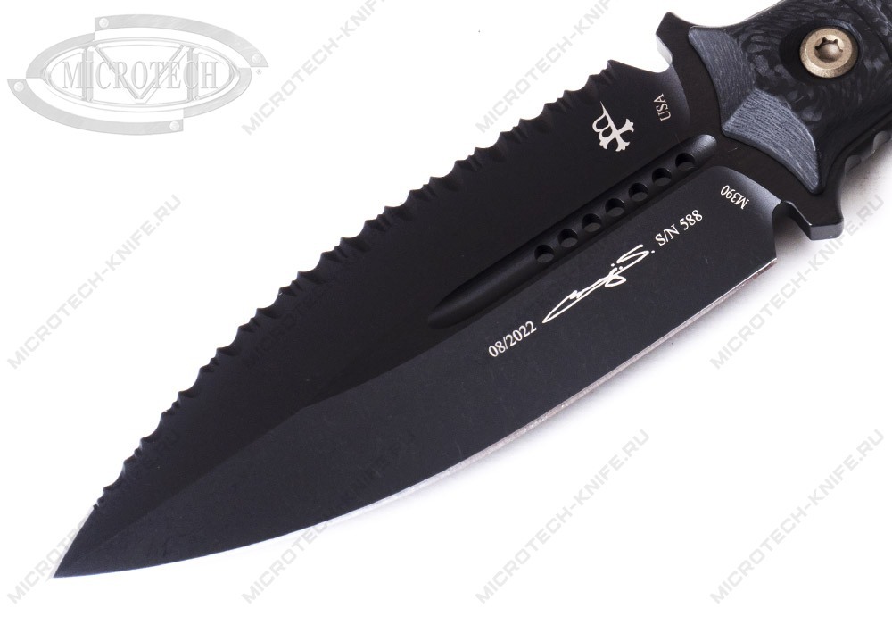 Нож Microtech Borka SBD 201-3 DLCCFS Serrated - фотография 