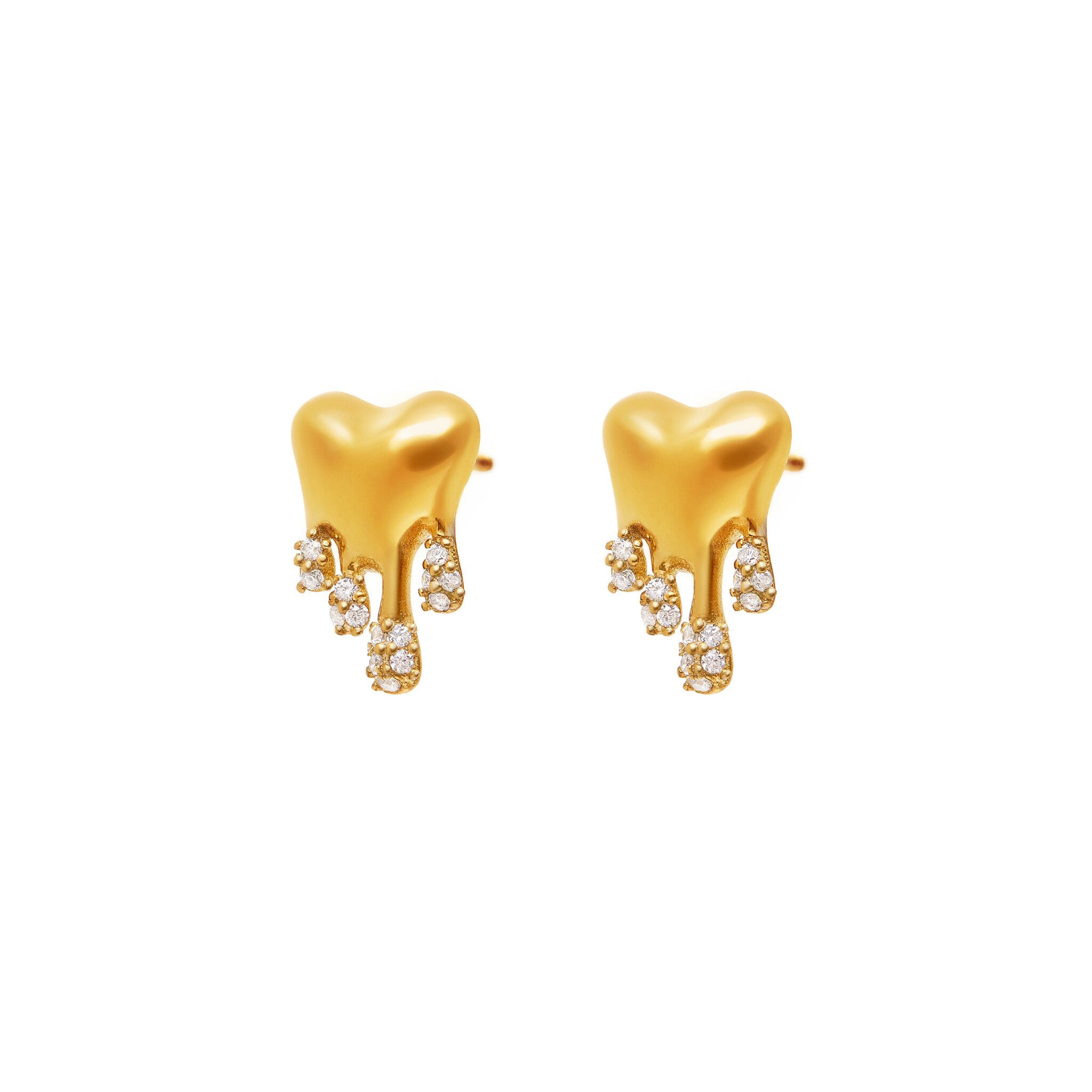 VIVA LA VIKA Серьги Melting Heart Earrings – Gold