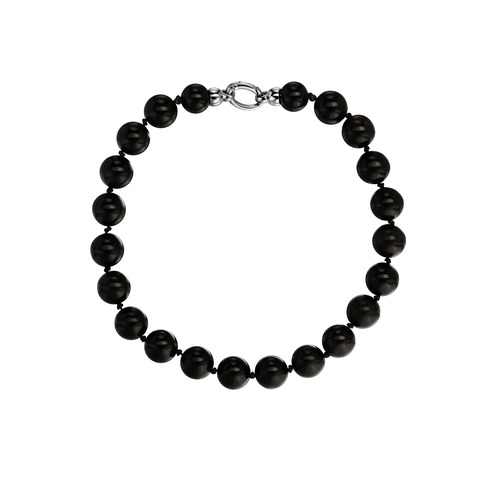 Колье LOUISE из обсидиана