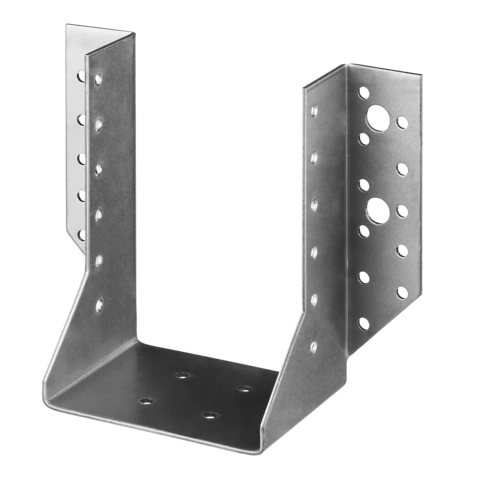 ЗУБР КБО-2.0, 100 x 140 x 2 мм, цинк, открытое крепление балки (310186-100-140) (10 штук)