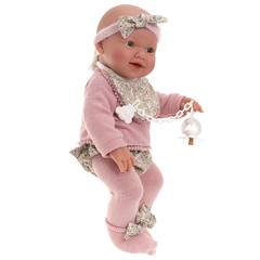 Munecas Antonio Juan Кукла интерактивная Мия Лючия, 42 см, пьет, писает, винил (50162)
