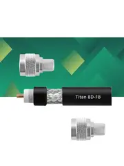 Кабельная сборка 8D/FB (черный) (N-male - N-male) 10 м