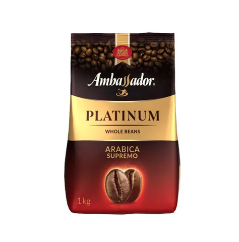 купить Кофе в зернах Ambassador Platinum, 1 кг