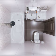 ВАННА АКРИЛОВАЯ TRITON ЦЕЗАРЬ 1800х800 с каркасом и сифоном