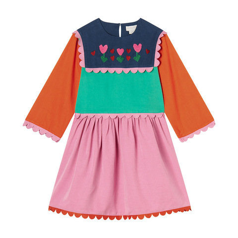 Платье Stella McCartney Kids Embroidery Flower