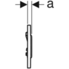 Geberit 116.015.SN.1 Клавиша смыва для писсуара