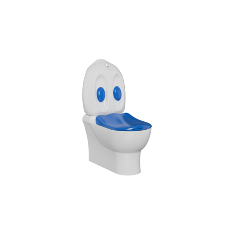 Creavit DC400-00CB00E-MA00 CREAVIT DUCKY Бачок детский СИНИЙ DC400-00CB00E-MA00