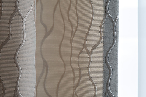 Портьера 275х260 Garda Decor Mesh бежевая