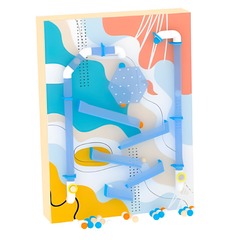 Игровой пневмолабиринт 180x45-75x240 см