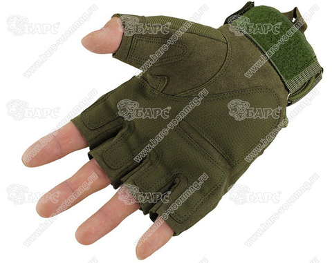 Тактические перчатки Oakley без пальцев TG-1 (Олива)