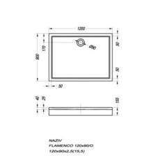 ДУШЕВОЙ ПОДДОН KOLPA SAN FLAMENCO 120x90 с каркасом и панелью