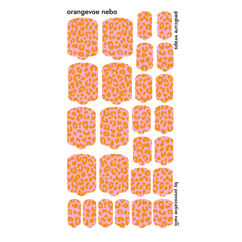 ПЛЕНКИ NAIL WRAPS ORANGEVOE NEBO (PED)