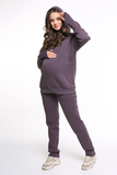 Утепленный спортивный костюм для беременных и кормящих 11885 пыльно-розовый