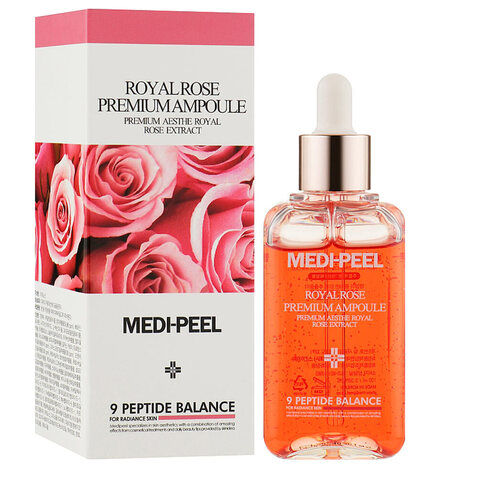 Medi-Peel Royal Rose Premium Ampoule премиальная сыворотка с экстрактом роз для укрепления и восстановления кожного барьера и повышения упругости кожи