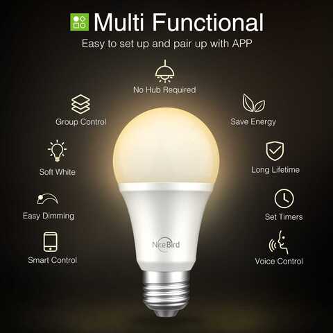 Умная лампа Nitebird Smart bulb, цвет белый