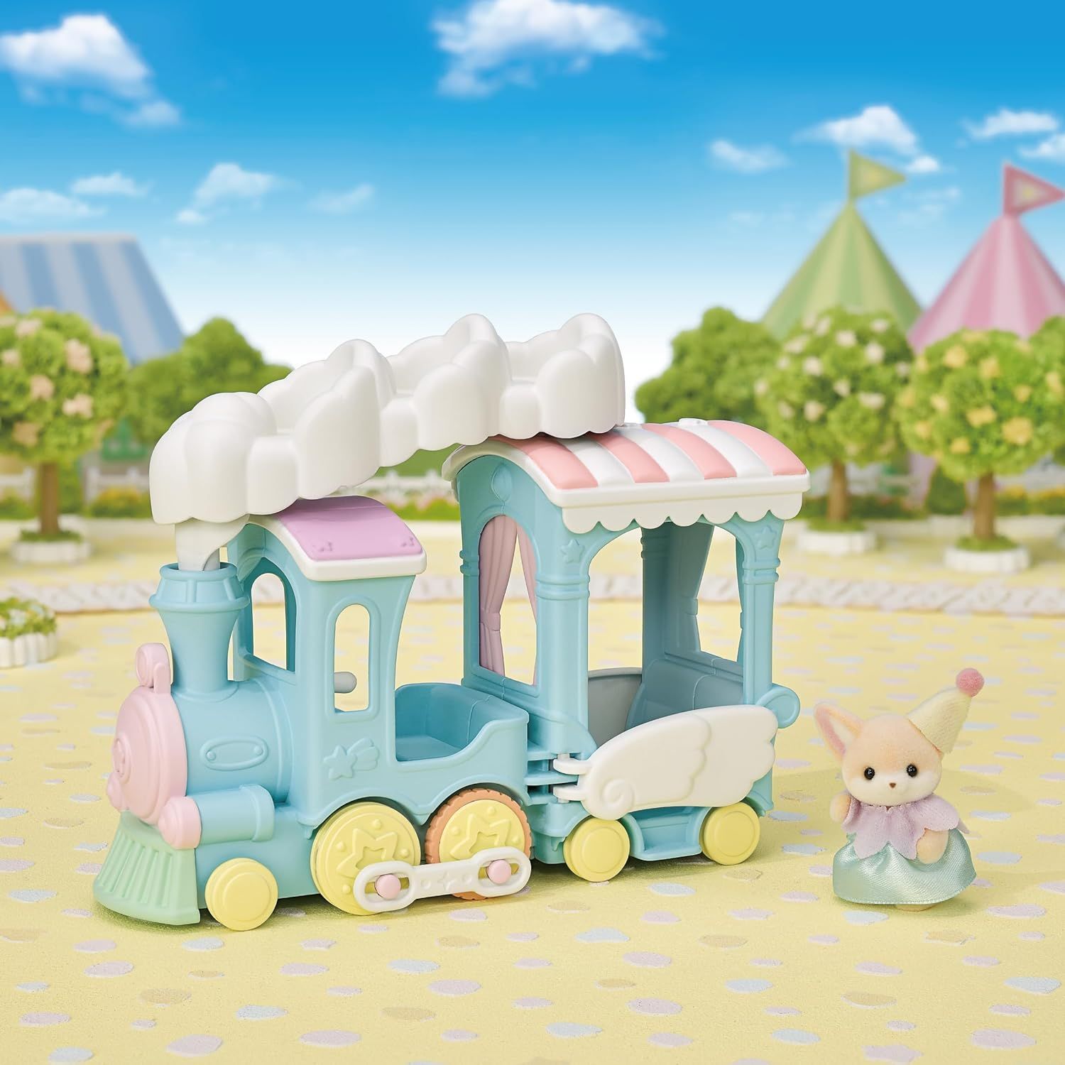 Игровой набор Sylvanian Families - Floating Cloud Rainbow Train - Красочный  поезд - Сильвания Фэмили 5702 купить в Москве | Доставка по России.