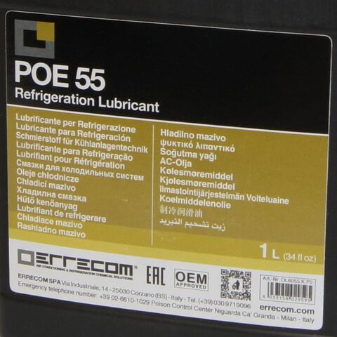Масло синтетическое Errecom POE 55 1л OL6055.K.P2