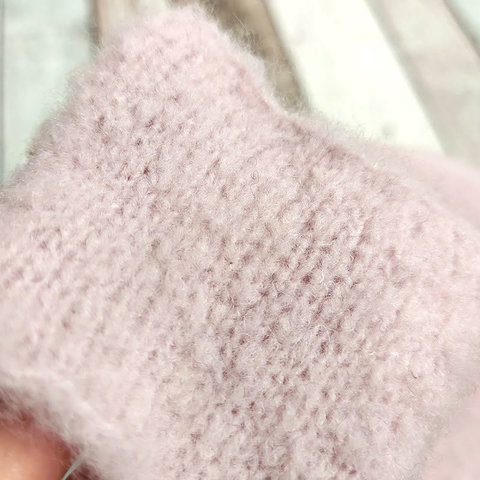 Смесовка с мериносом Di VE / SPONGY 1100 пыльно-розовый