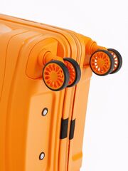 Чемодан ручная кладь облегченный из полипропилена SunVoyage Elit Апельсин S крепкие колеса
