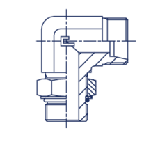 Штуцер FRA90 DS08 UNF9/16" (корпус) CAST
