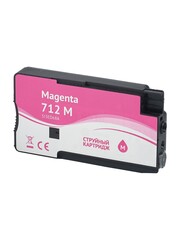 Струйный картридж Sakura 3ED68A (№712 Magenta) для HP DesignJet T210/T230/T250/T630/T650/DesignJet Studio, пурпурный, водорастворимый тип чернил, 29 мл.