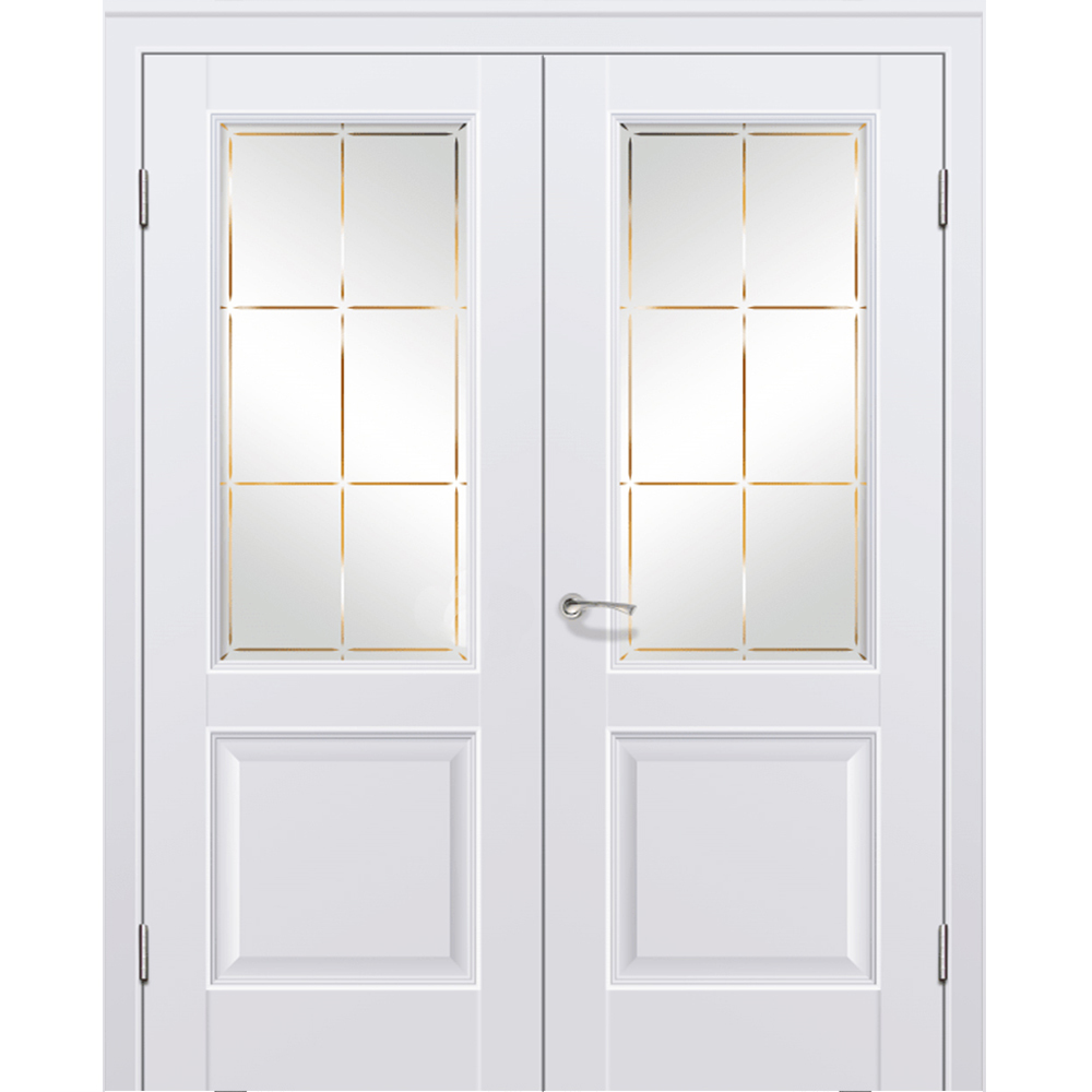 Двустворчатые двери Межкомнатная дверь экошпон Profil Doors 90U аляска распашная двустворчатая остеклённая 90u-alaska-dvertsov-dr.jpg