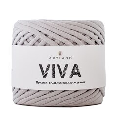 Трикотажная пряжа Viva, 100% х/б, 300 гр, 100 м, пепел