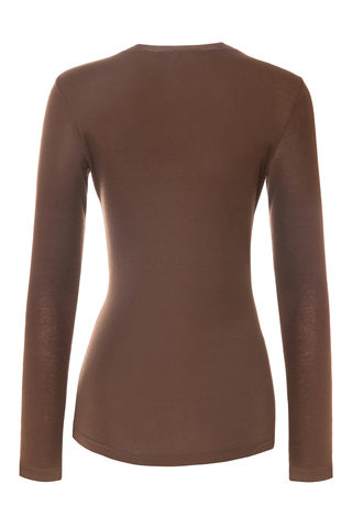 «Second skin» Базовый лонгслив из трикотажа