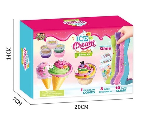 Набор для изготовления слаймов+5 цв пласт и пайет, 20*14