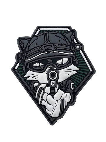 Патч ПВХ Кот спецназ пистолет