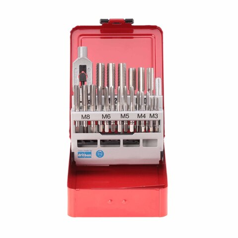 Набор метчиков комплектных M3 -M12 HSS-G DIN352 (+ вороток) 22пр Ruko 245002(K)