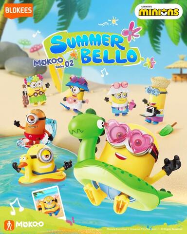 Набор фигурок Миньоны Пляжный отдых Сборная модель