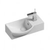 Ceramica Nova Element CN6039R Умывальник подвесной прямоугольный с крепежом (чаша справа, отверстие под смеситель слева), 40x22, цвет: белый