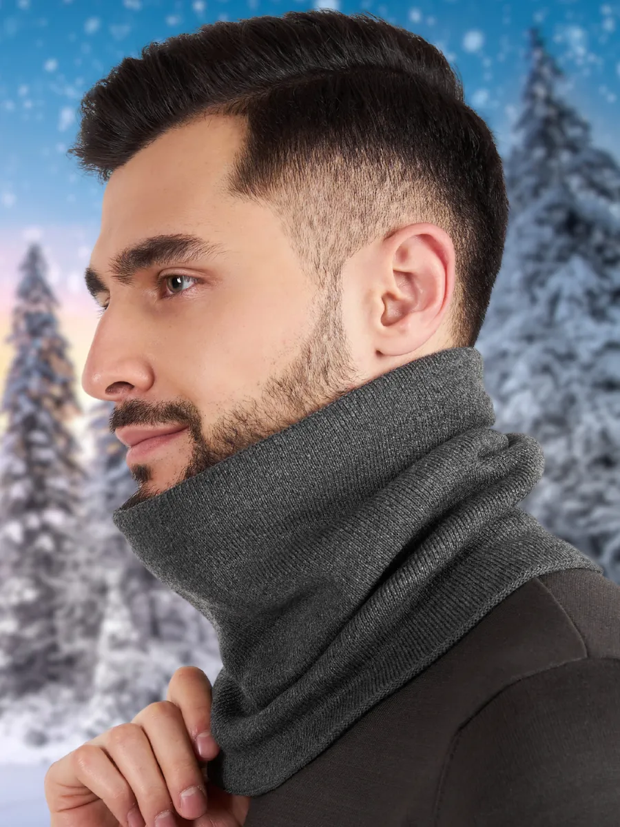 Снуд зимний для лица и шеи спортивный флисовый бафф