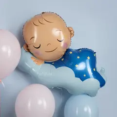 Фигура гелиевая Малыш Мальчик на облаке