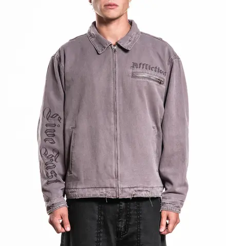 Affliction | Куртка мужская Live Fast Canvas Jackets 110OW456 перед