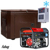 Бензиновый генератор в зимнем кожухе с блоком АВР Fubag BS 7500 A ES/1200SCW RAL 8019 — фото 1
