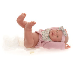 Munecas Antonio Juan Кукла интерактивная Мия Лючия, 42 см, пьет, писает, винил (50162)