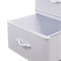 Комод 4 ящика, Дюна, 40х50х94 см, бел, 04014, Dunya Plastik