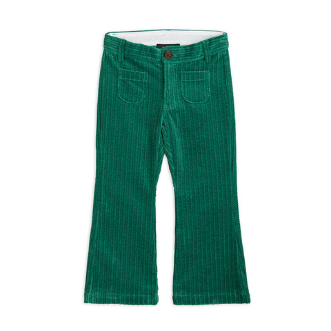 Брюки Mini Rodini Corduroy Flared Green