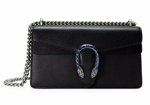 Женская маленькая кожаная сумка через плечо Gucci Dionysus черный