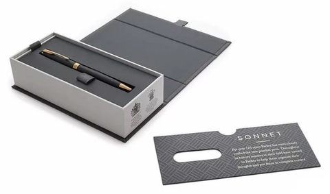 Parker Sonnet Core - Matte Black GT, шариковая ручка, M, BL*