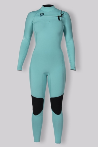 7 Seas 3/2 Chest Zip Full Suit Aqua mairine